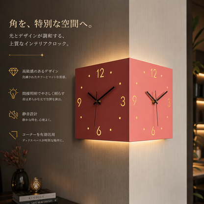 LumiClock™ 癒しの光を放つ壁掛け時計